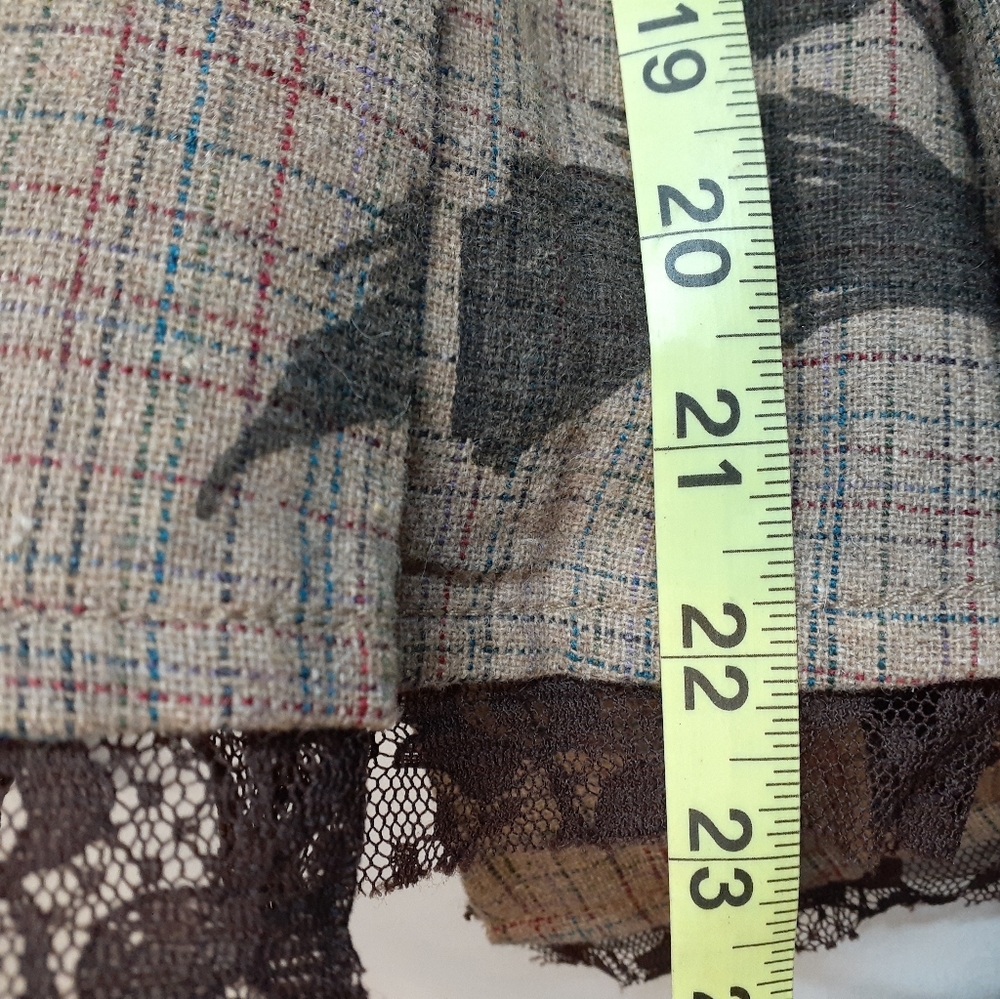 Industry pleated Wrap skirt, size Small. Brown - Picture 12 of 12